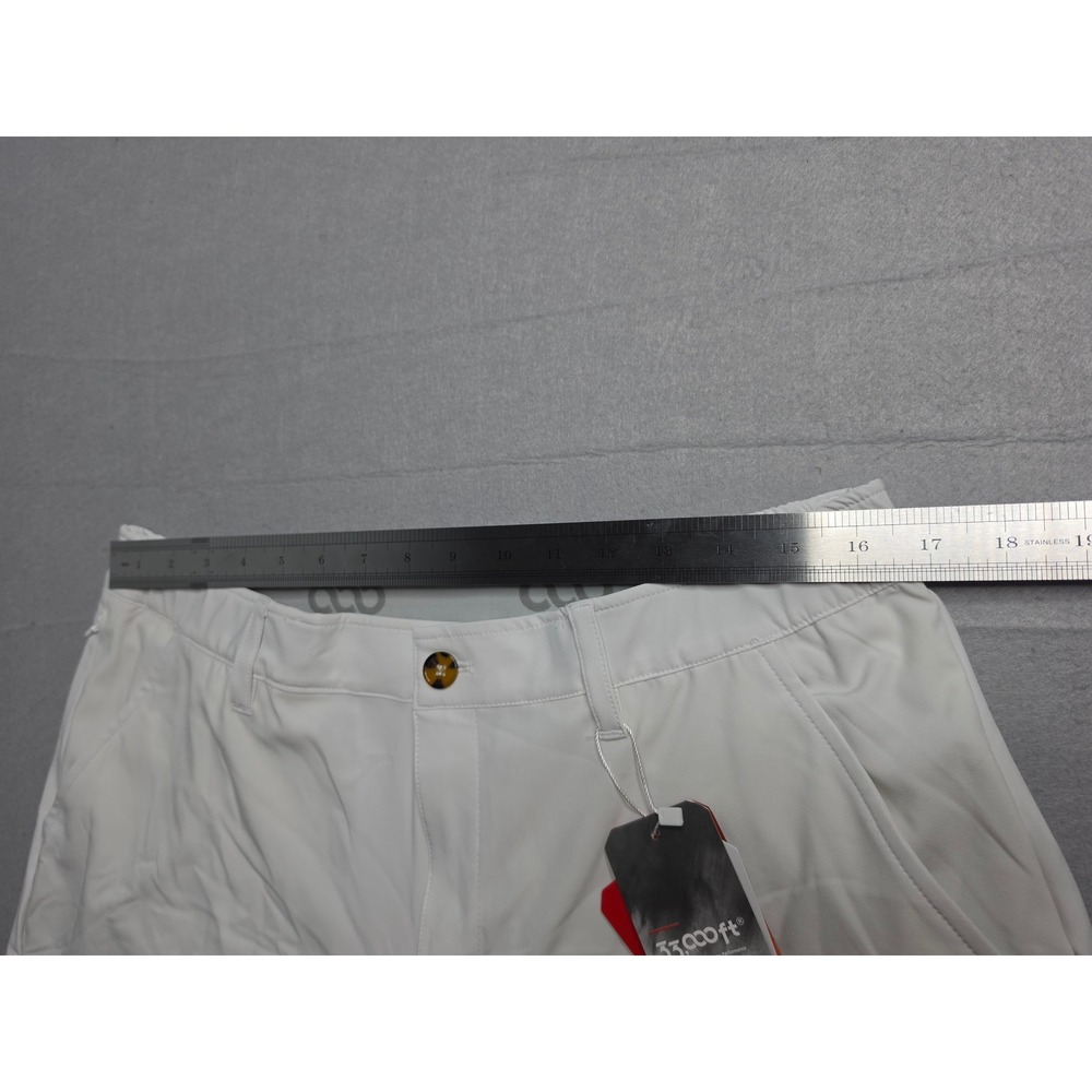 33,000ft Golf Shorts Men's 36 White 4-Way Stretch Quick-Dry Performance NWT - Picture 8 of 9